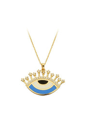 Altın Mineli Göz Kolye
