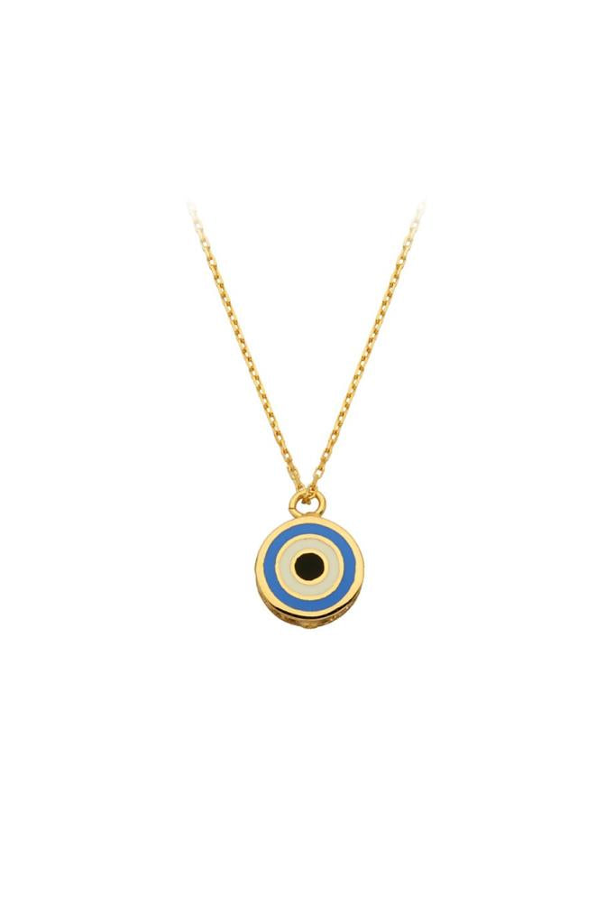 Gold Encountered Eye Necklace