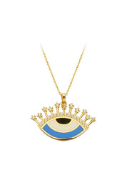 Altın Mineli Göz Kolye