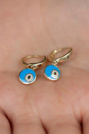 Gold Encouraged Eye Earrings