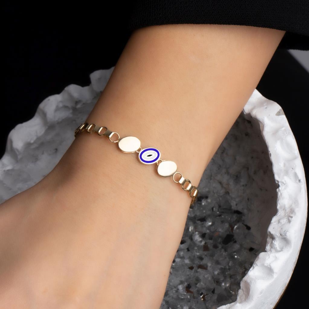 Gold Evil Eye Bracelet ALT_NZR_BLKK