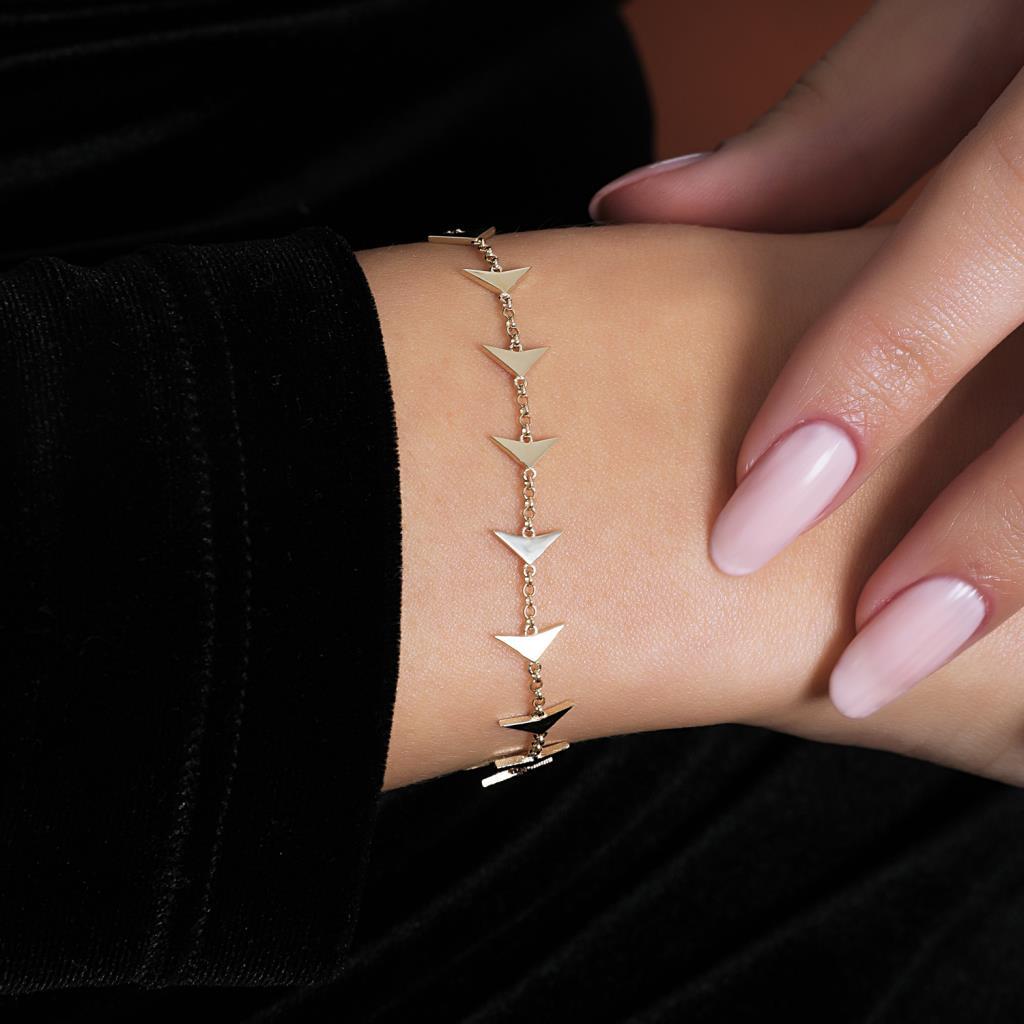 Gold Chain Arrow Bracelet