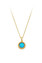 Altın Opal Taşlı Kolye
