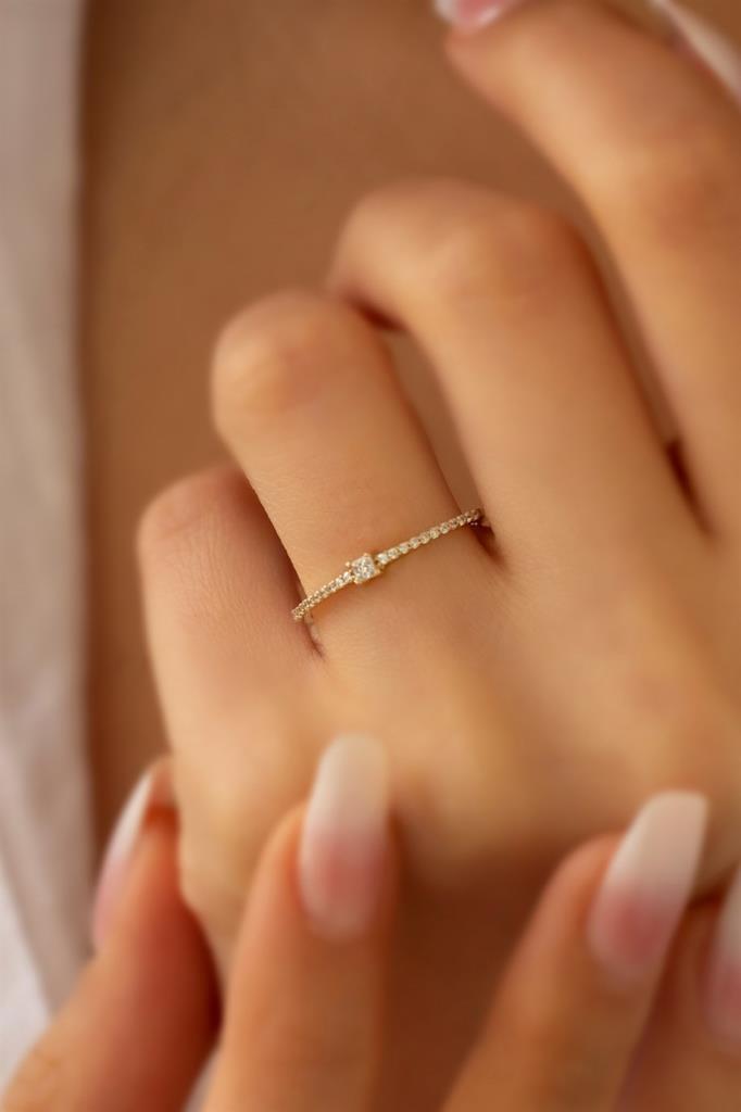 Gold Princess Stone Ring