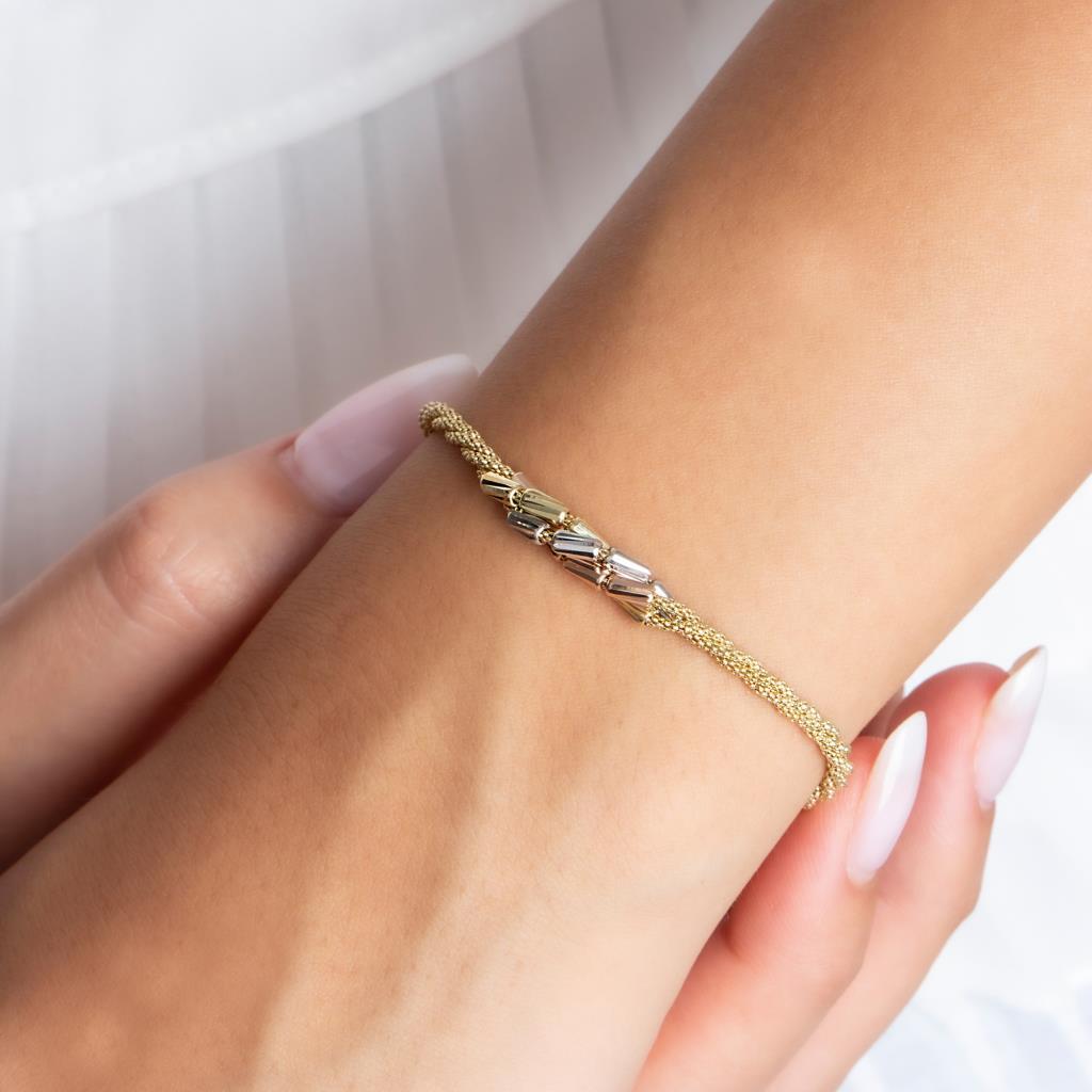 Gold Spiral Doric Bracelet