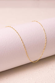 Gold Singapore Chain Necklace