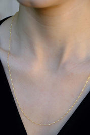 Gold Singapore Chain Necklace