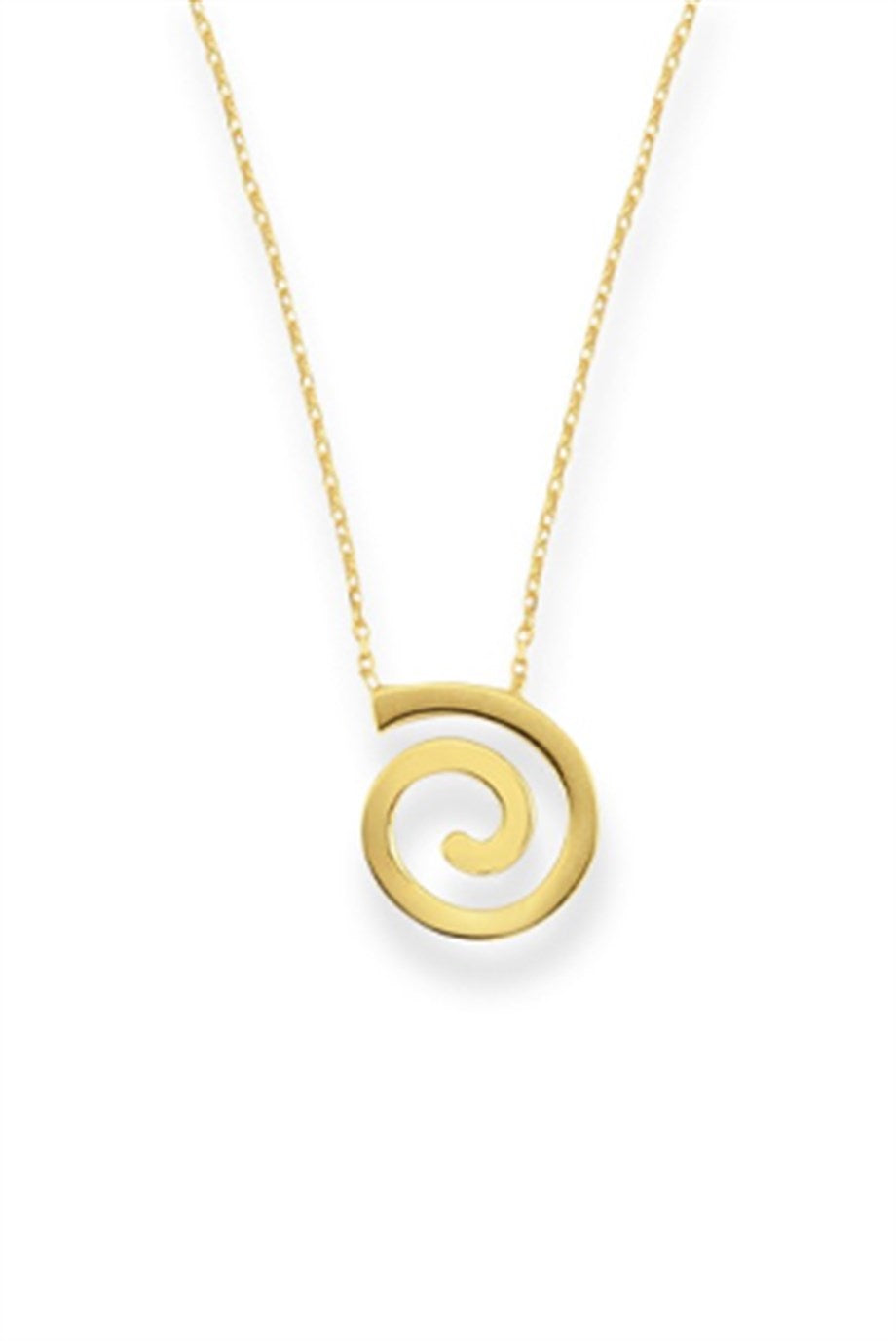 Altın Spiral Kolye