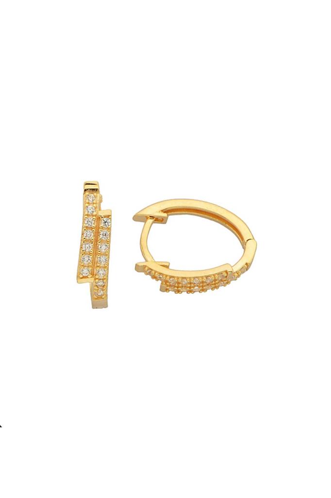 Gold Design Ring Earrings