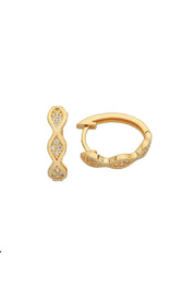 Gold Design Ring Earrings