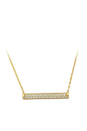 Altın Taşlı Çubuk Kolye