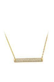 Altın Taşlı Çubuk Kolye