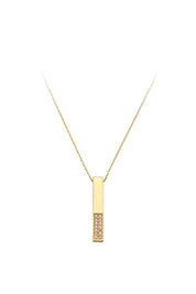 Altın Taşlı Çubuk Kolye