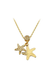 Altın Taşlı Deniz Yıldızı Kolye