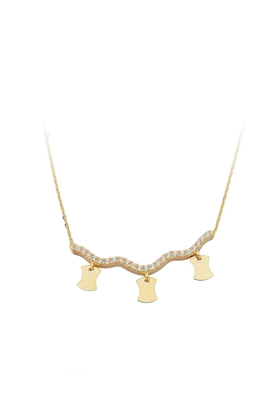 Altın Taşlı Kolye