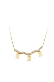 Altın Taşlı Kolye