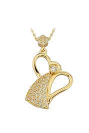 Altın Taşlı Melek Kolye