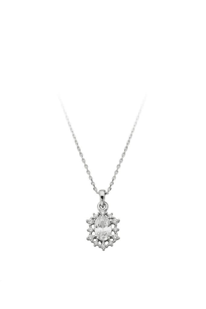 Altın Taşlı Tasarım Kolye