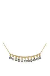 Altın Taşlı Tasarım Kolye