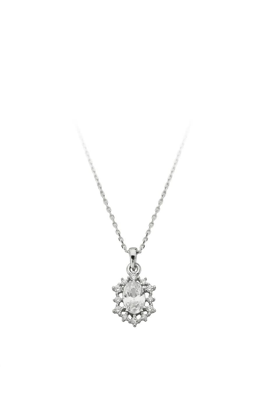 Altın Taşlı Tasarım Kolye