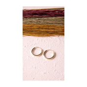 Altın Tek Düz Halka Küpe Gizli Kilitli 1.3 cm