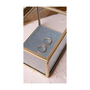 Altın Tek Düz Halka Küpe Gizli Kilitli 1.3 cm