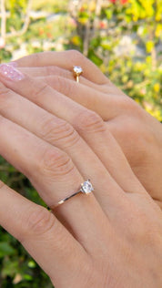 Gold Solitaire Ring