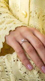 Gold Solitaire Ring