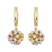 Altın Örme Top Küpe