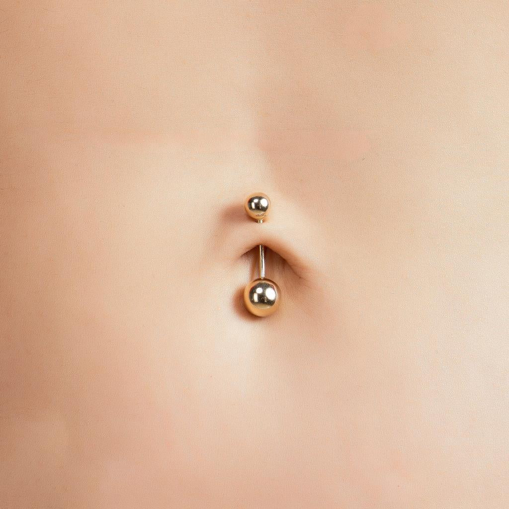 Gold Bulk Belly Piercing