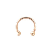 Golden Bulk Compression Ring Piercing