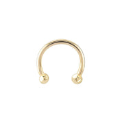 Golden Bulk Compression Ring Piercing