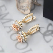 Altın Trend Top Küpe