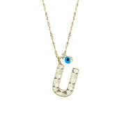 Altın U Harf Kolye
