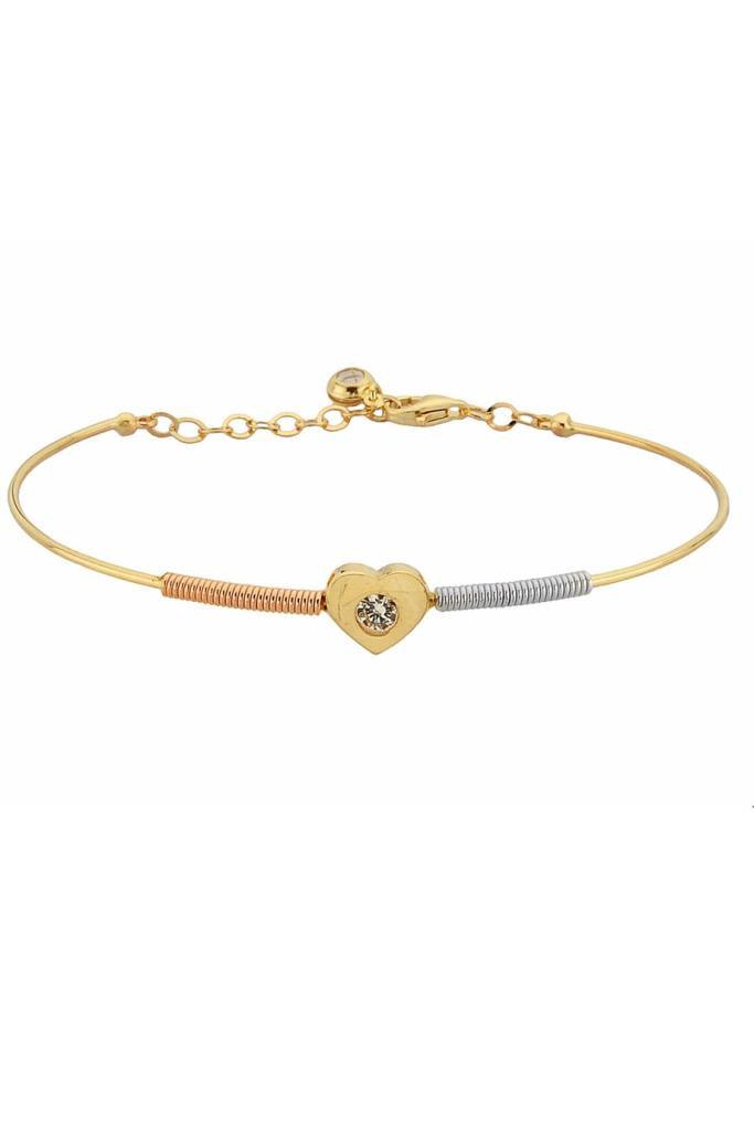 Golden Spring Heart Bracelet
