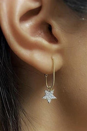 Golden Star Earrings