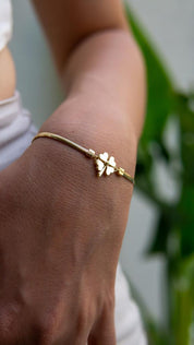 Gold Clover Bracelet