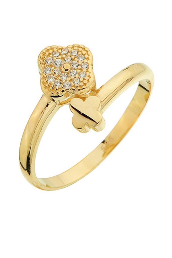Gold Clover Ring