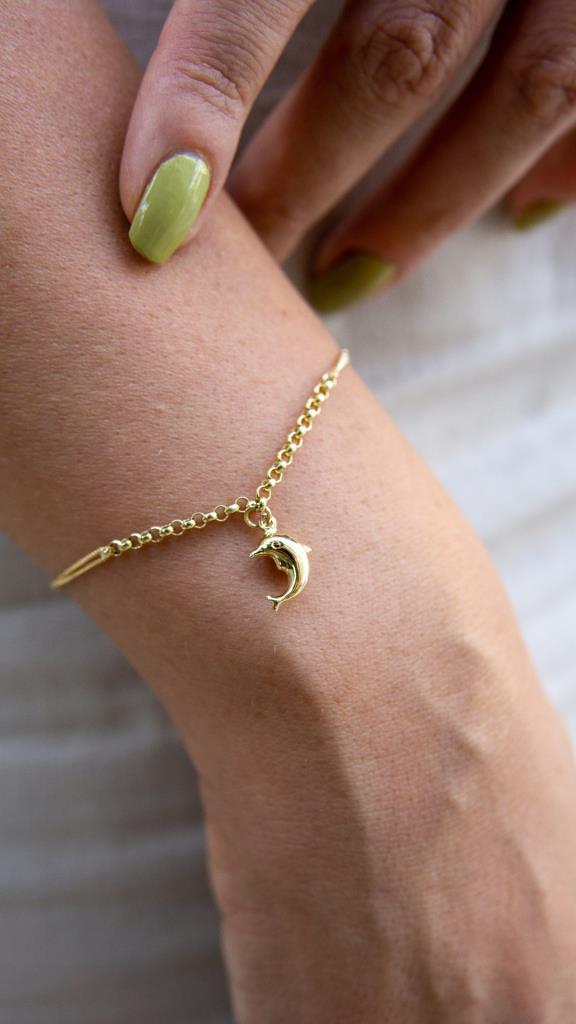 Gold Dolphin Bracelet