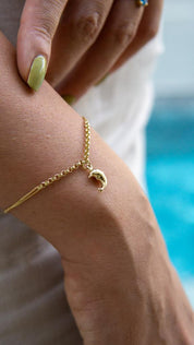 Gold Dolphin Bracelet