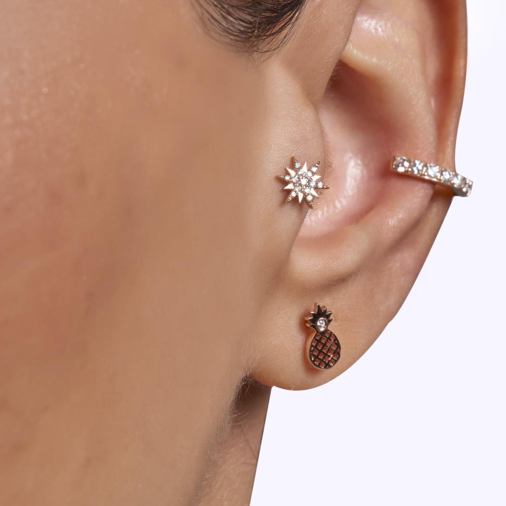 Pineapple Diamond Piercing