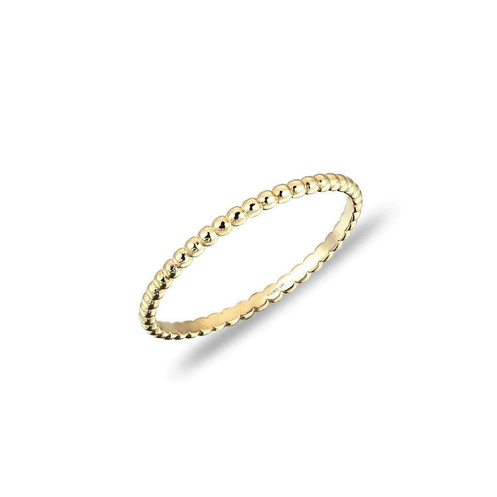 Andante Mini Toptop Gold Ring