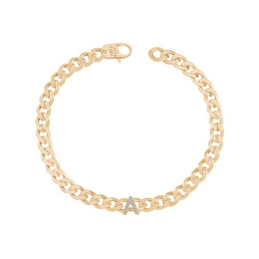 Anne Çocuk Harf Gurmet Altın Bileklik