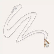 Aren Pırlanta Taşlı Beyaz Altın Kolye