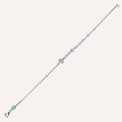 Arrow 0.48 CT Baget Pırlanta Taşlı Beyaz Altın Bileklik