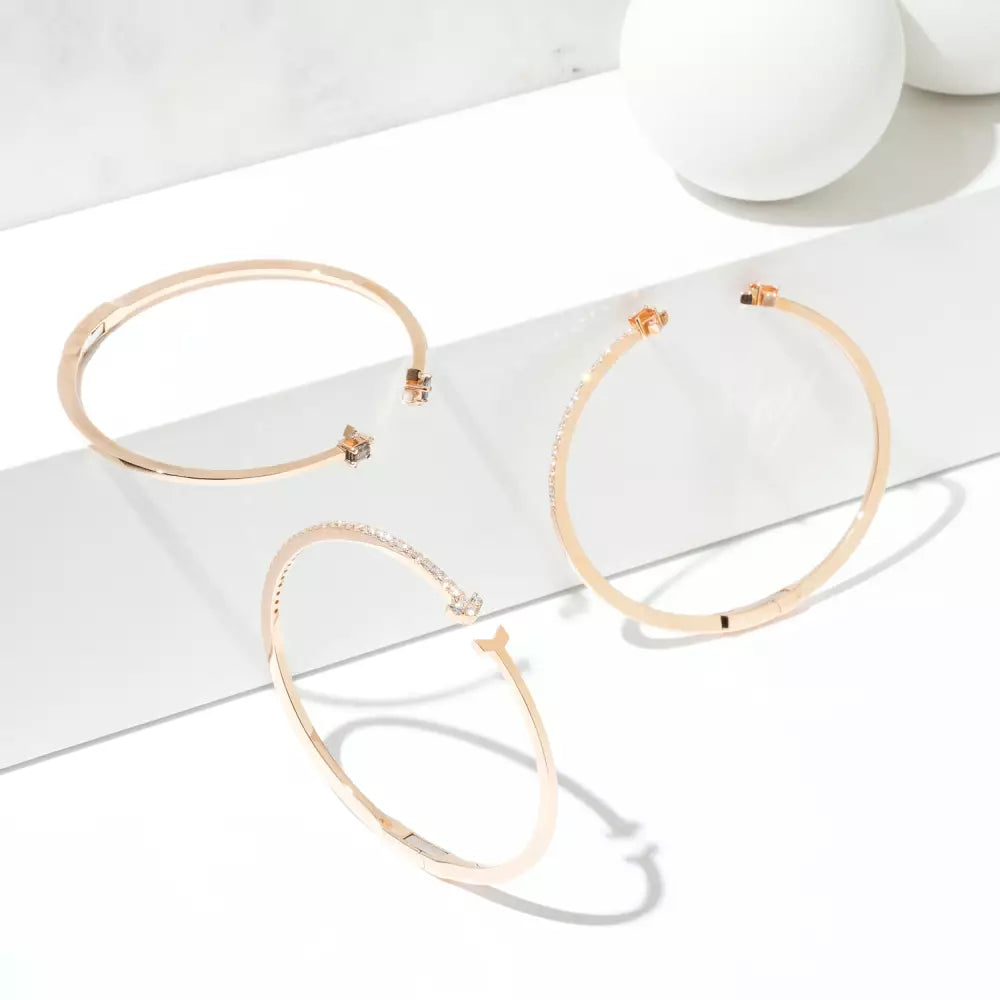 Arrow 1.20 CT Pırlanta Taşlı Kelepçe Bilezik