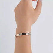 Aspect Yeşil Safir ve Pırlanta Taşlı, Mineli Rose Altın Bileklik