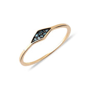 Cabaret Tile Blue Diamond Ring