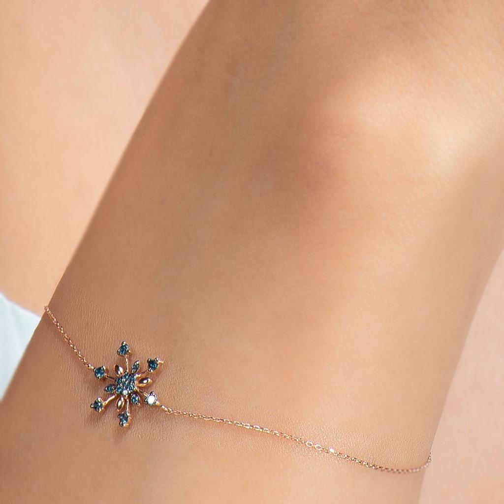 Cabaret Lily Blue Diamond Bracelet