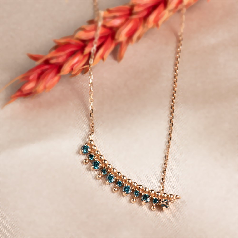 Cabaret Luna Blue Diamond Necklace